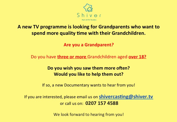 Grandparents wanted