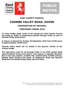 Coome Valley Road Closure