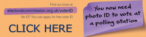 You need Photo I.D. to vote